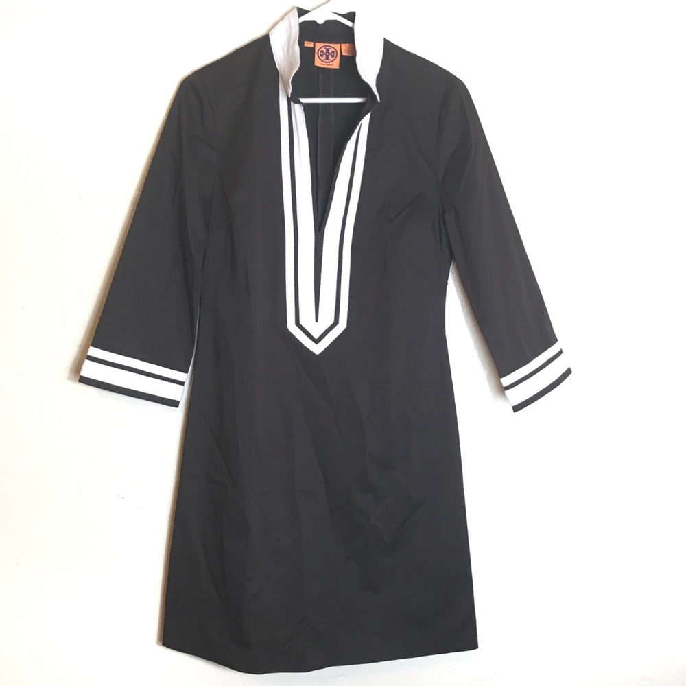 Tory Burch Chocolate Neutral Tunic Dress